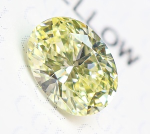 【１００円～】ＶＳ１！0.600ｃｔ 天然ダイヤ FANCY LIGHT YELLOW（ナチュラルカラー）ＯＶカット