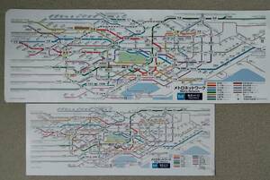 D 東京メトロ　車内路線図　大小２種類セット