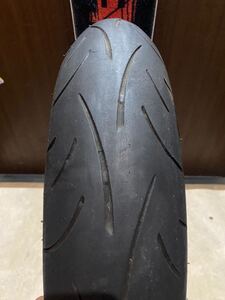 中古MCタイヤ DUNLOP SPORTMAX D214 120/70ZR17 スポーツマックス 120 70 17 4420 K5576