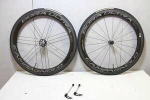 ○Campagnolo カンパニョーロ BORA ULTRA 50 AC3 シマノフリー 11/12s対応 チューブラー ダークラベル カーボンホイールセット