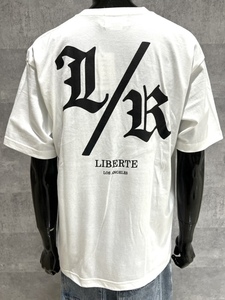 大きいサイズ　LIBERTE　リベルテ　白　XL　L/R ビッグロゴTee　ビッグシルエット　ヘビーウェイト　ストリート　メンズライク