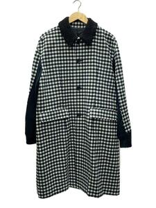 UNDERCOVER◆23AW/Boa collar wool check coat/コート/2/UC2C4301//