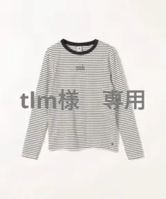 最終値下　PETIT BATEAU:PARIS プリント ボーダー ロン TEE