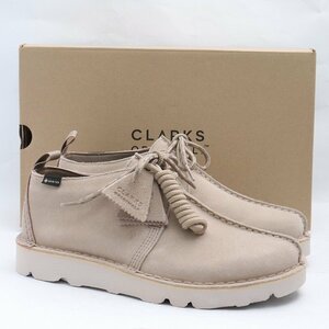 未使用 26.5cm CLARKS Desert Trek GTX UK8 サンドスエード ベージュ 26165623 クラークス デザートトレック ゴアテックス ブーツ