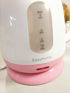 b88ih★1円スタート★KOM KTK-300 EasyHome 電気ケトル ピンク ジャンク品 #03Z2405