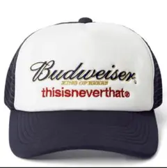 thisisneverthat Budweiserメッシュキャップ