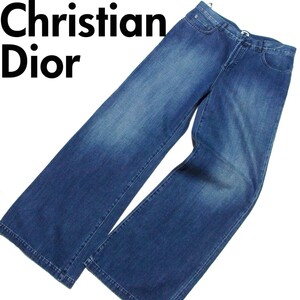 19AW Christian Dior クリスチャンディオール ワイド フレア ジーンズ デニム パンツ 42 942P10A3321 新木優子着 ビッグサイズ