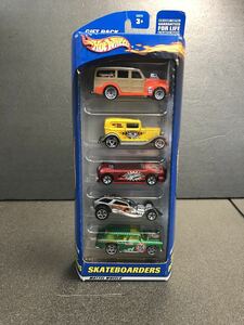 2000年 MATTEL Hot Wheels ホットウィール 3+ GIFT PACK SKATE BOARDERS 5台セット マテル USA 90年代 90s アメリカ ミニカー