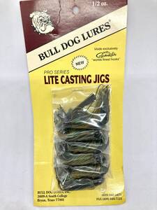 廃版 オールド OLD BULL DOG LURES ブルドック ラバージグ がまかつ フック1/2oz 6袋セット 送料無料 ブラックバス ロックフィッシュ