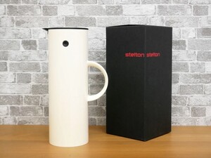 ステルトン Stelton バキュームジャグ EM77 1000ml ベージュ系 955 廃番カラー エリック・マグヌッセン デンマーク 箱付き 美品