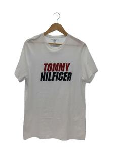 TOMMY HILFIGER◆Tシャツ/M/コットン/WHT/無地