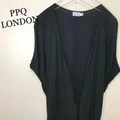 美品 PPQ LONDON ドット柄 ロングワンピース