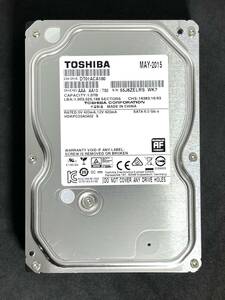 【送料無料】 ★ 1TB ★　TOSHIBA　/　DT01ACA100　【使用時間： 49 ｈ】　2015年製　稼働極少　3.5インチ 内蔵HDD　SATA600/7200rpm　