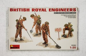 ミニアート 1/35 イギリス軍地雷除去工兵セット BRITISH ROYAL ENGINEERS 35083