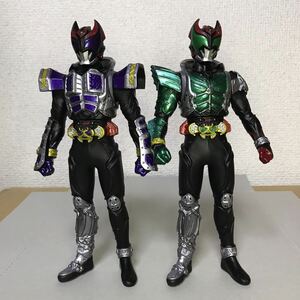 誌上限定ソフビ 仮面ライダーキバ バッシャーフォーム & ドッガフォーム 重塗装Ver.