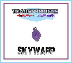 Transformers Universe _ DX Class _ Skywarp _ Back Hatch / Energon Chip Cover 海外 即決