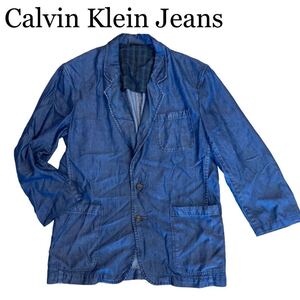 Calvin Klein Jeans カルバンクラインジーンズ CK デニムジャケット カジュアル メンズ Sサイズ