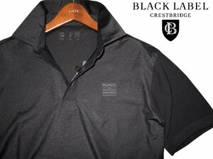 新品ラス1 M 定価1.43万▼ ブラックレーベル クレストブリッジ BLACKLABEL BLACK lab. 日本製 ポロシャツ 半袖シャツ メンズ 黒 バーバリー