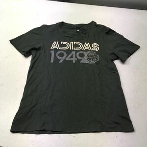 送料無料★adidas アディダス★半袖Tシャツ トップス★Mサイズ★ダークグリーン#41105sjj40