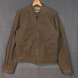 Abercrombie & Fitch コットン ライダースジャケット アバクロ　　シングルライダース 中綿入り アバクロンビーアンドフィッチ 玉10920