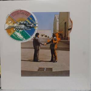 美品 米COLUMBIA盤LP ステッカー＆シュリンク！Pink Floyd / Wish You Were Here 1981年 PC 33453 ピンク・フロイド 炎 Roy Harper