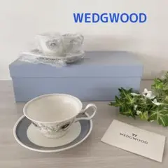 【廃盤】未使用　箱付　WEDGWOOD   グレンミスト　カップ＆ソーサー　ペア