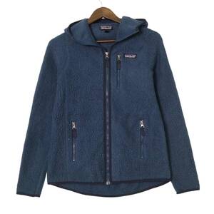 patagonia パタゴニア レトロパイル フリースジャケット アウトドア ネイビー (メンズ S) 中古 古着 A1803