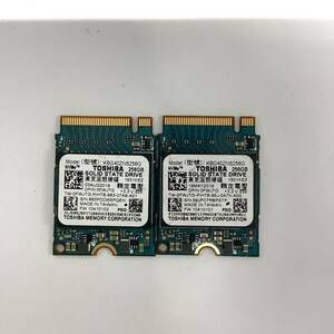 S60625156 TOSHIBA NVMe 256GB SSD 2点 【中古動作品】