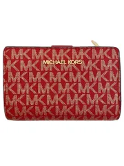 MICHAEL KORS 2つ折り財布 レザー レッド レディース AV-2206