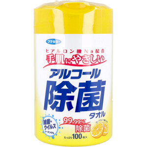 【まとめ買う】フマキラー アルコール除菌タオル 本体 100枚入×6個セット