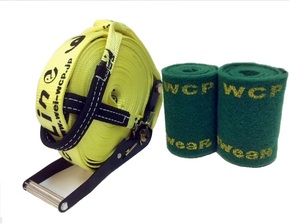 【スラックライン】 【WCP slackline】 Classic 15m （ツリーウェア付）綱渡り 日本メーカー発売 バランスウォーカー スタンダードライン