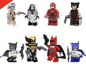 翌日発送　8体 マーベル　アベンジャーズ　ミニフィグ LEGOx互換 ミニフィギュア 8体セット d03 r