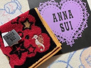 ANNA SUI アナスイ タオルハンカチ レッド