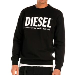 DIESEL スウェット　S-GIR-DIVISION-LOGO 00SWFH 0BAWT トレーナー ブラック Lサイズ ディーゼル