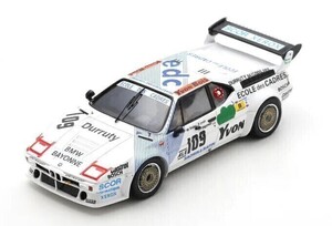 【スパーク】 1/43 BMW M1 No.109 14th 24H ルマン 1984 P. de Thoisy - P. Dagoreau - J-F Yvon [S6409]★未開封新品！