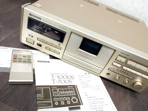 ■Pioneer T-1000S カセットデッキ リモコン・取扱説明書付属 パイオニア■