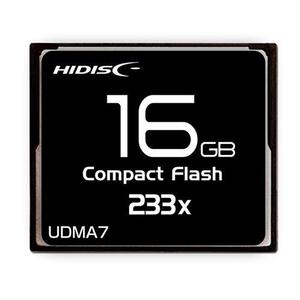 コンパクトフラッシュ CFカード 16GB MLCチップ搭載 HIDISC/HDCF16G233XJP3/0240/送料無料メール便