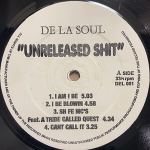 DE LA SOUL UNRELEASED SHIT ② 12インチ