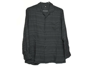 試着程度■KAPTAIN SUNSHINE キャプテンサンシャイン Open Collar L/S Shirt KS20SSH08 ■オリエンタルドビー ダークグレー系 サイズ38