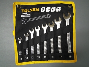 TOLSEN TOOL　8psコンビネーションスパナセット　15159