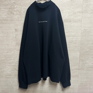 stein シュタイン 19AW OVERSIZED HIGH NECK LS ST.114 オーバーサイズ ハイネックロングスリーブカットソー ブラック【中目黒B06】