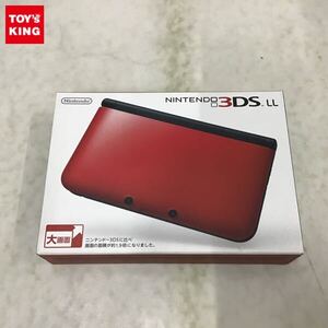 1円〜 欠品 動作確認/初期化済 ニンテンドー3DS LL SPR-001 本体 レッド×ブラック