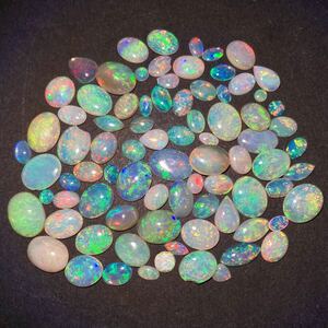 1円〜!!遊色効果!!小粒!!☆天然オパールおまとめ50ct☆j 約10g ルース 裸石 宝石 ジュエリー jewelry opal w5 す16