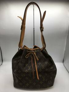 １円【LOUIS VUITTON 】プチノエ モノグラム プチ ノエ ショルダーバッグ ルイヴィトン ブラウン バッグ ヴィトン