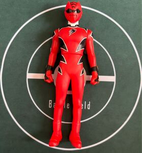 ★獣拳戦隊ゲキレンジャー ゲキレッド 中古 ソフビ フィギュア 2007 バンダイ スーパー戦隊