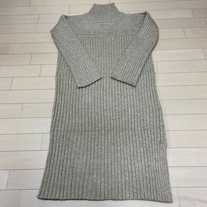 ★moussy★ベージュニットワンピース・FREE