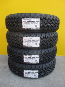 新品4本■全国送料込み17,800円■2024年製ヨコハマジオランダーKT■145/80R12■軽トラ軽バンエブリーキャリーハイゼットサンバーNバン等