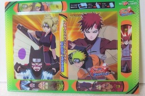 NARUTO ポケットファイルダス　我愛羅のカード付き　テマリ　カンクロウ　うずまきナルト