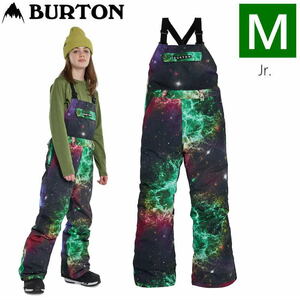 23-24 BURTON KD SKYLAR BIB PNT カラー:PAINTED PLANETS Mサイズ 子供用 スノーボード スキー パンツ PANT ビブパンツ 日本正規品