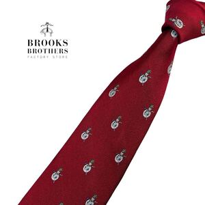 BROOKS BROTHERS ネクタイ タグ付 雪だるま柄 ブルックス ブラザーズ USED 中古 m882